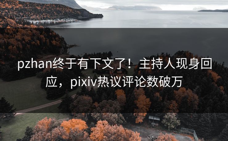 pzhan终于有下文了！主持人现身回应，pixiv热议评论数破万